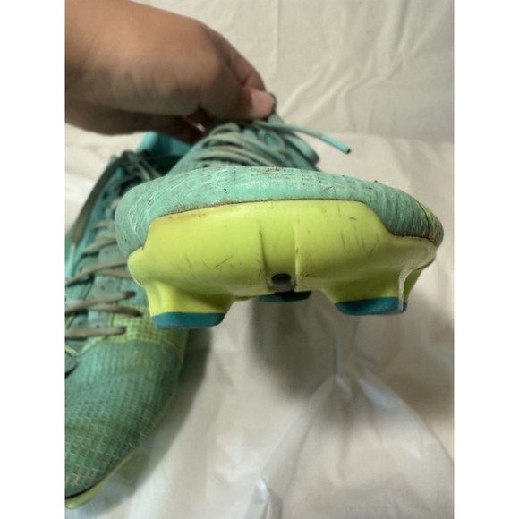 Nike Vapor 14 Academy FG/MG Dynamic Turquoise Blue Lime Glow CU5691-403 Men 8.5 - Picture 11 of 15